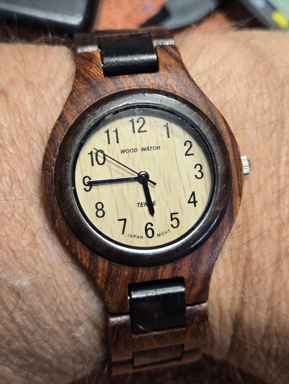 Men's Tense Wooden Watch,